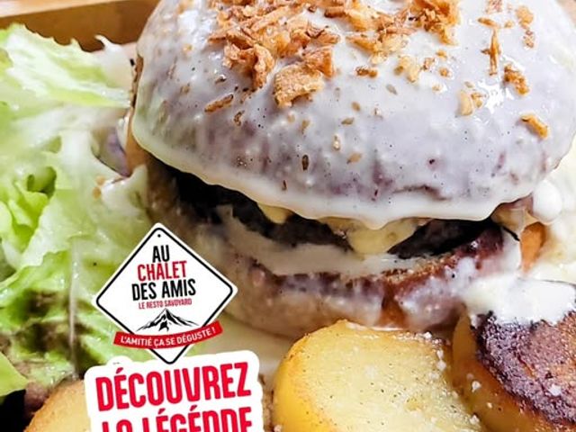 Au Chalet Des Amis Le Burger Blanc du Chalet